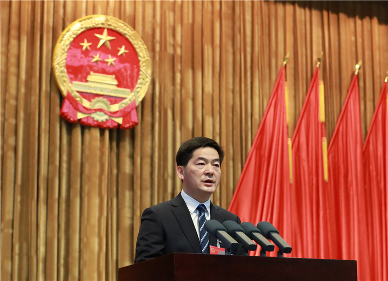 罗文向大会作《政府工作报告》.jpg