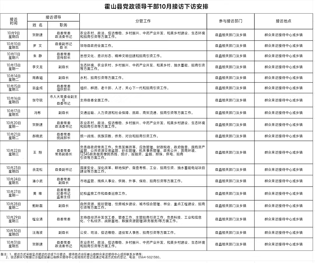 霍山县党政领导干部10月接访下访安排.jpg
